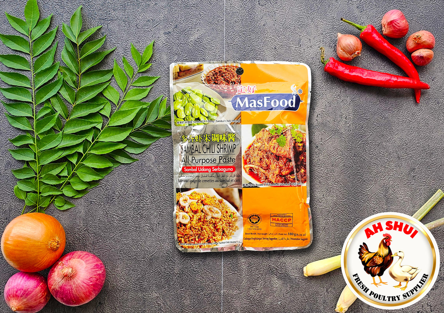 MasFood Sambal Chili Shrimp All Purpose Paste